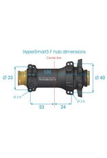 Extralite Extralite HyperSmart 3 Front Disc Brake Hub