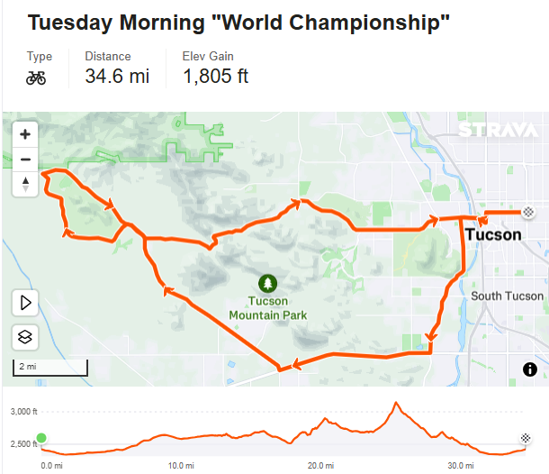 Tuesday Morning Fast Ride