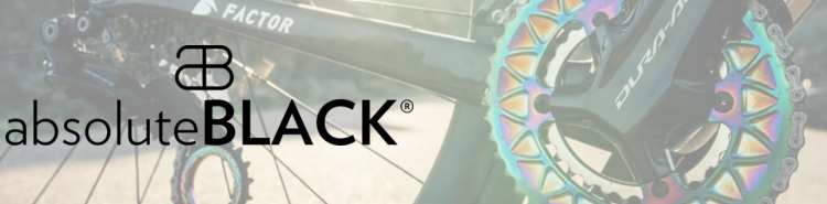 absoluteBLACK oval chainrings and pulleys on high-performance road and MTB drivetrains