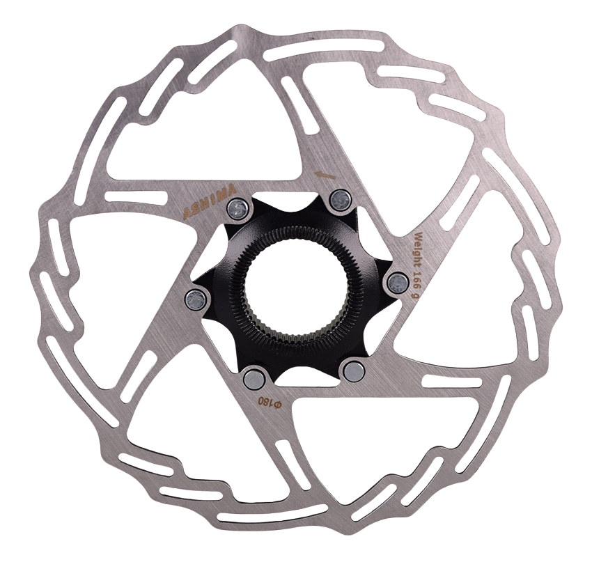 Ashima Centerlock Rotor – 140/160/180 mm, Alloy or Steel Carrier