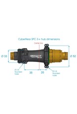 Extralite Extralite Cyber SPC-3+ Road Centerlock Disc Hubset