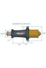 Extralite Racing Products Extralite Cyber SP-2+ Rim Brake Hubset