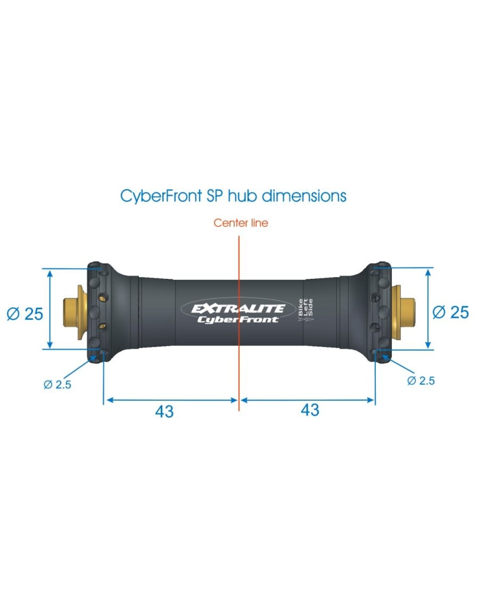 Extralite Extralite CyberFront SP Front Road Hub