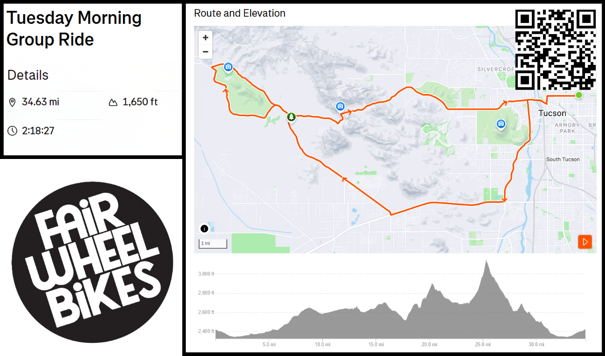 Tuesday Morning Fast Group Ride