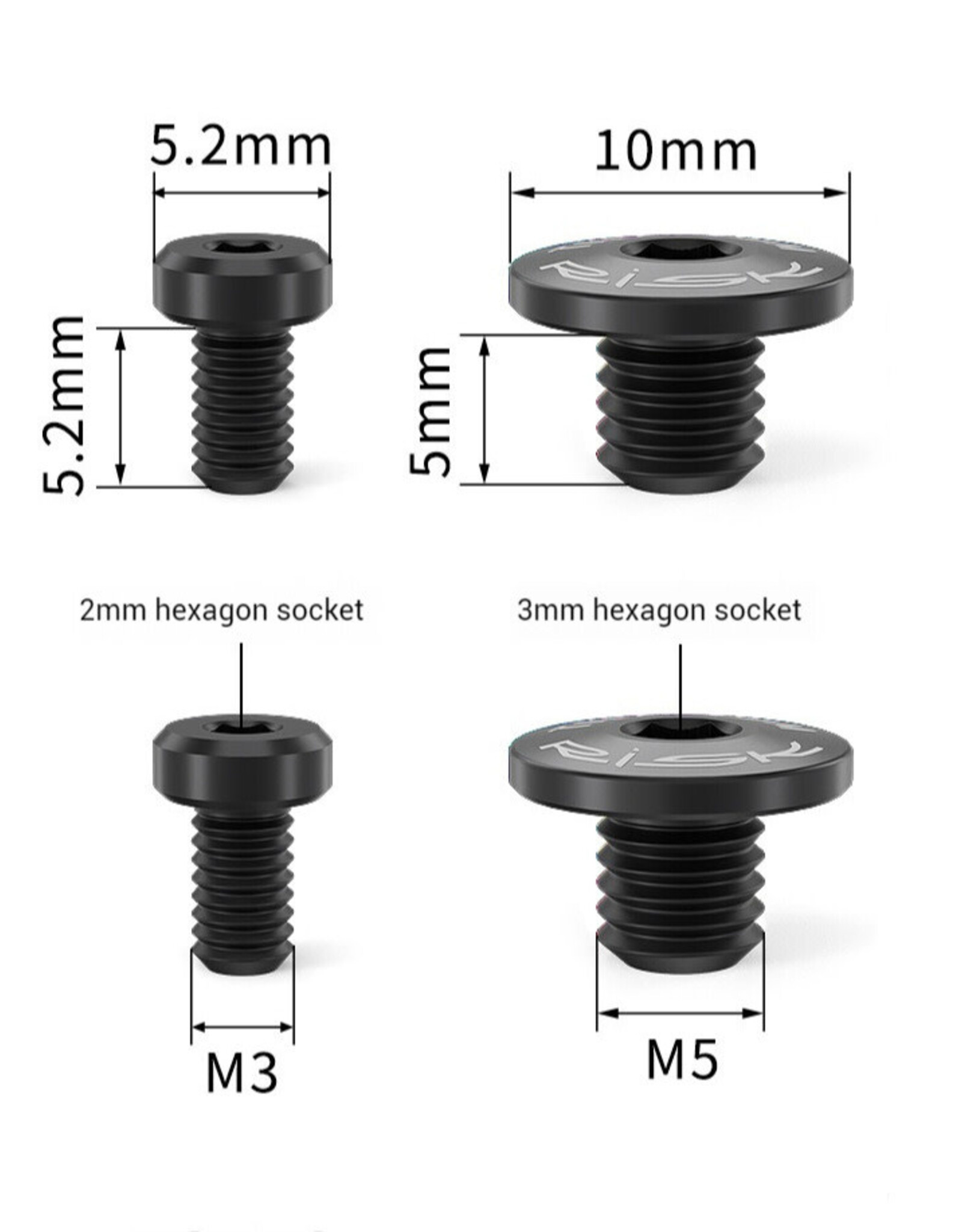 Risk Parts Risk Titanium Hydraulic Reservoir Bolts RT063