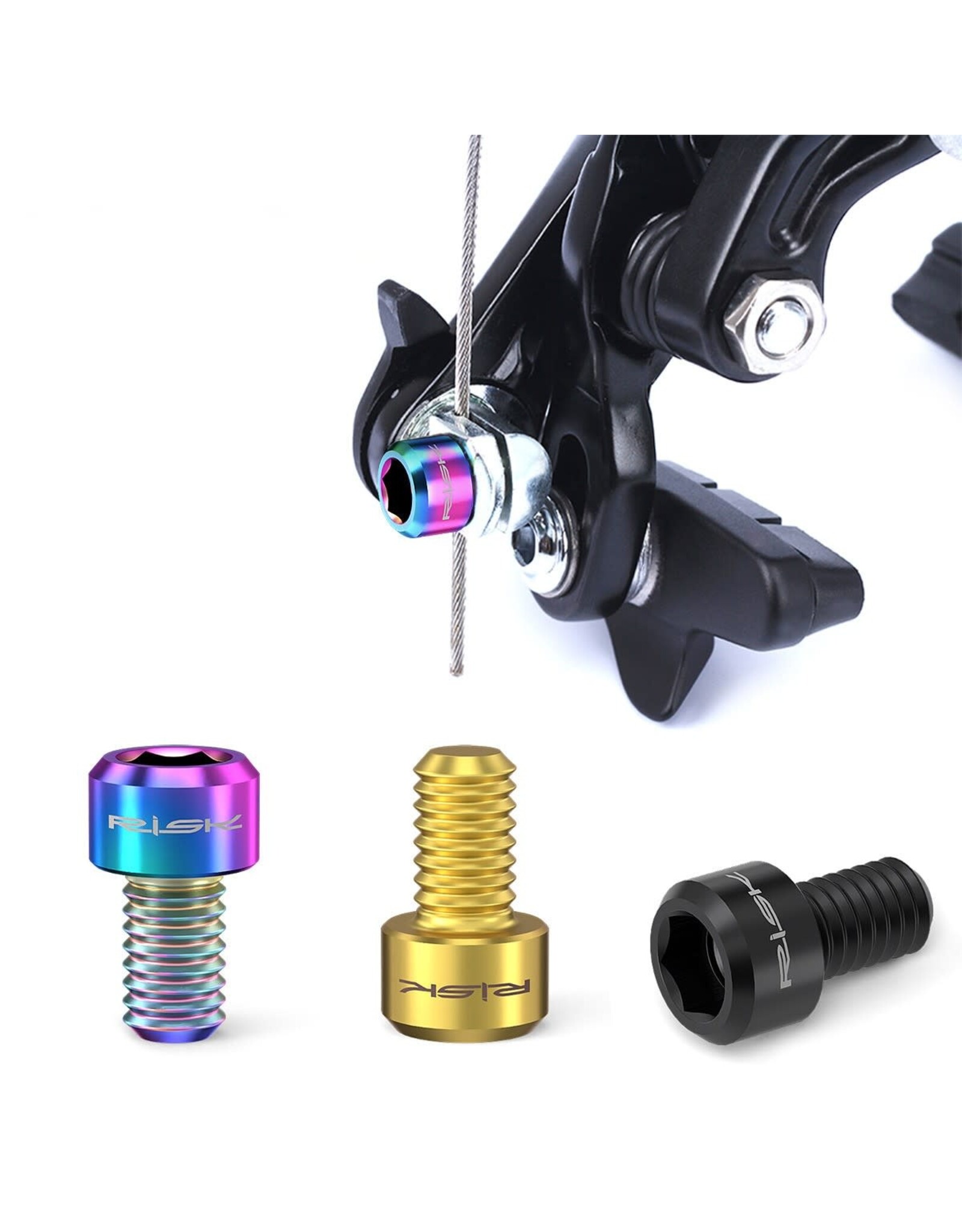 Risk Parts Risk Titanium Rim Brake Cable Fixing Bolt RT-031