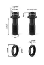 Risk Parts Risk Titanium SRAM Shifter Clamp Screw RT121