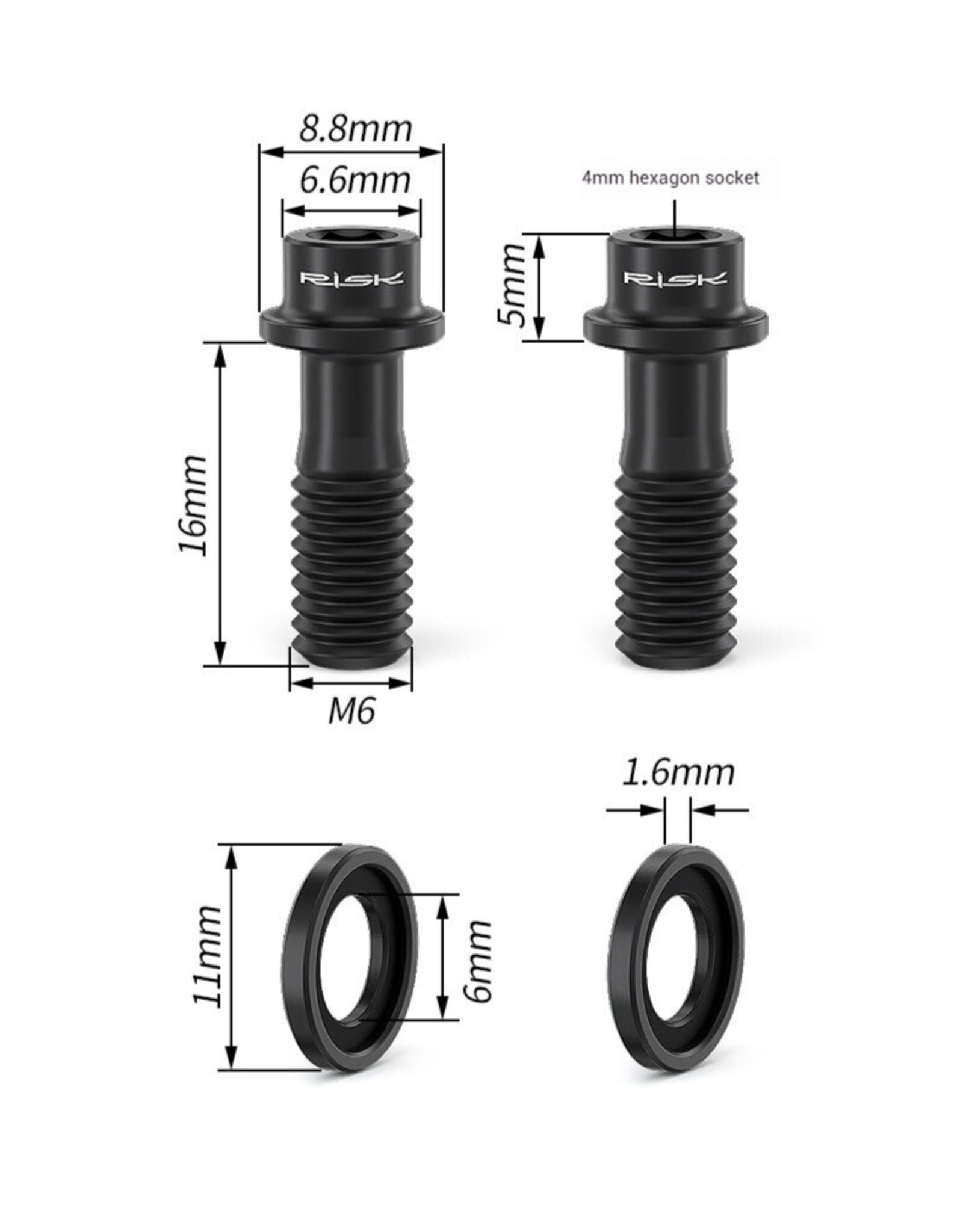 Risk Parts Risk Titanium SRAM Shifter Clamp Screw RT121