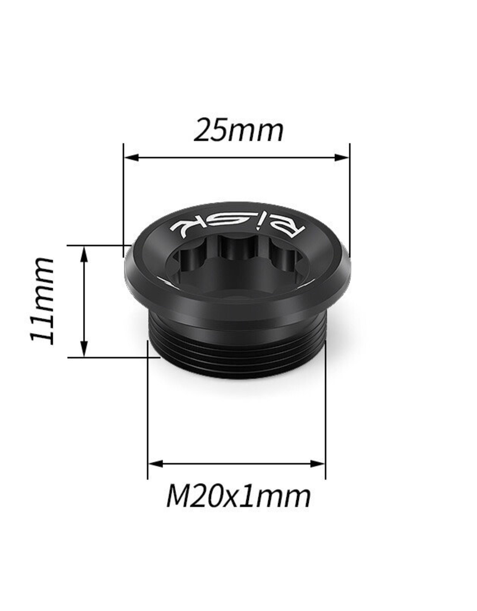 Risk Titanium Torx M20 Crank Cover Screw RT122