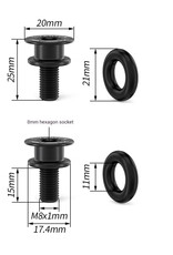 Risk Parts Risk Titanium Square Taper Crank Bolt RT125