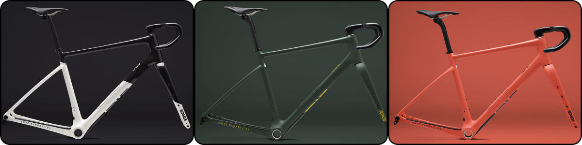 ENVE MOG color preview: Aspen White, Wayfinder Coral, Recon Green