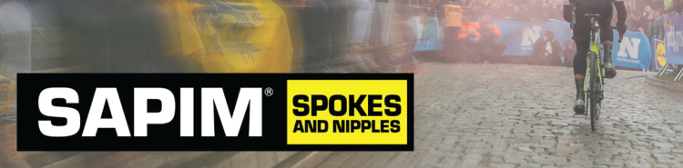 Sapim bicycle spokes and nipples for road, gravel, mountain, and custom wheel builds