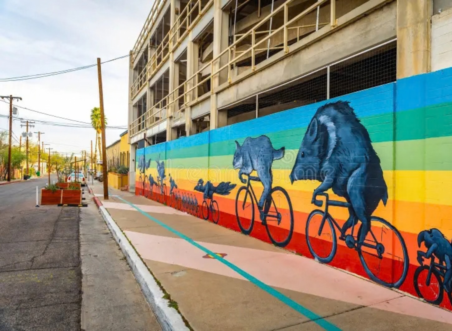 Downtown Tucson leisure cycling and The Loop