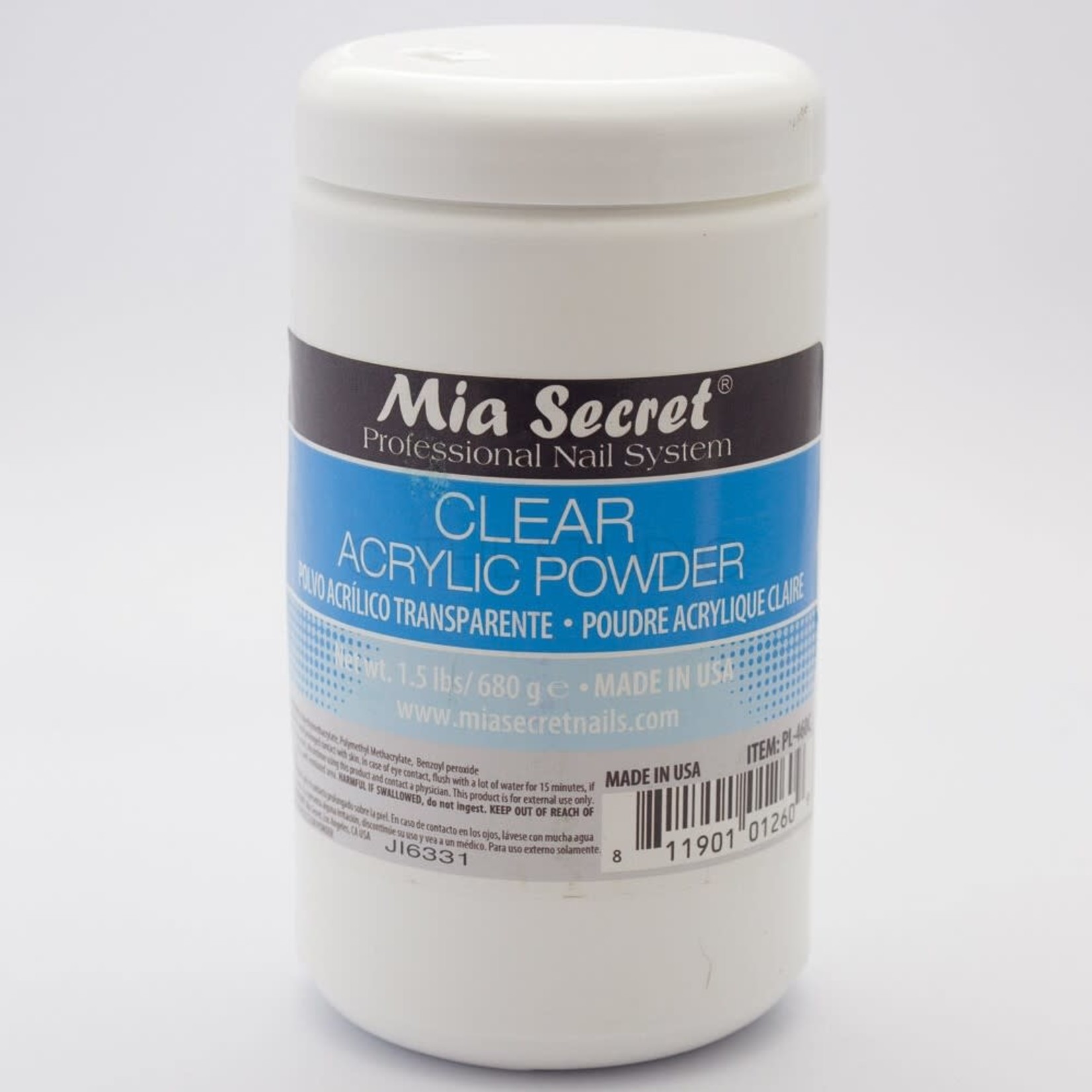 Mia Secret Mia Secret - Acrylic Powder - Clear -