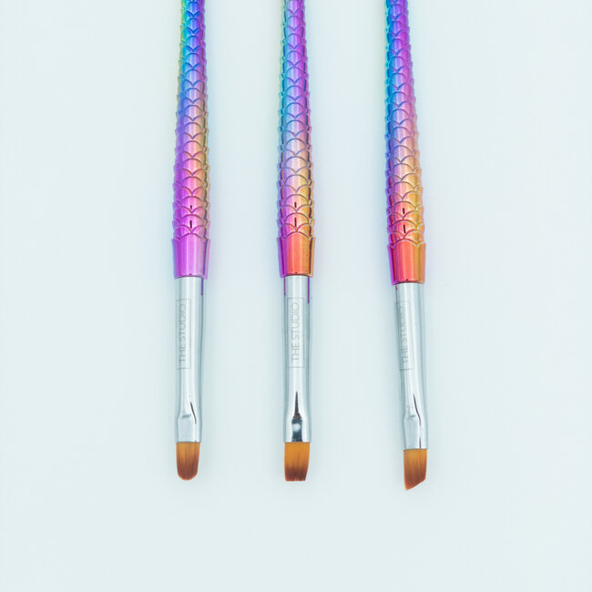 The Studio - Nail Art Gel Brush - 3 PC - Mermaid