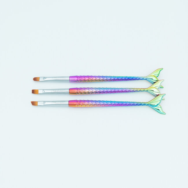 The Studio - Nail Art Gel Brush - 3 PC - Mermaid