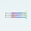 The Studio - Nail Art Gel Brush - 3 PC - Mermaid