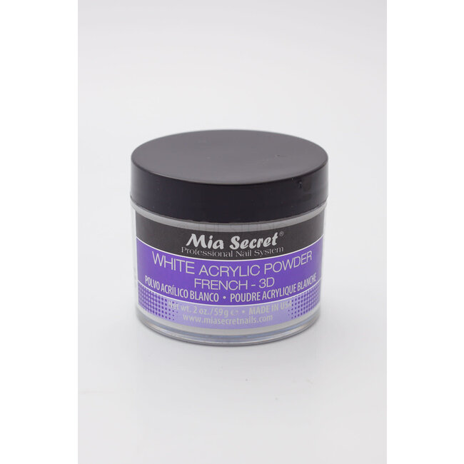 Mia Secret - Acrylic Powder - White French 3D -