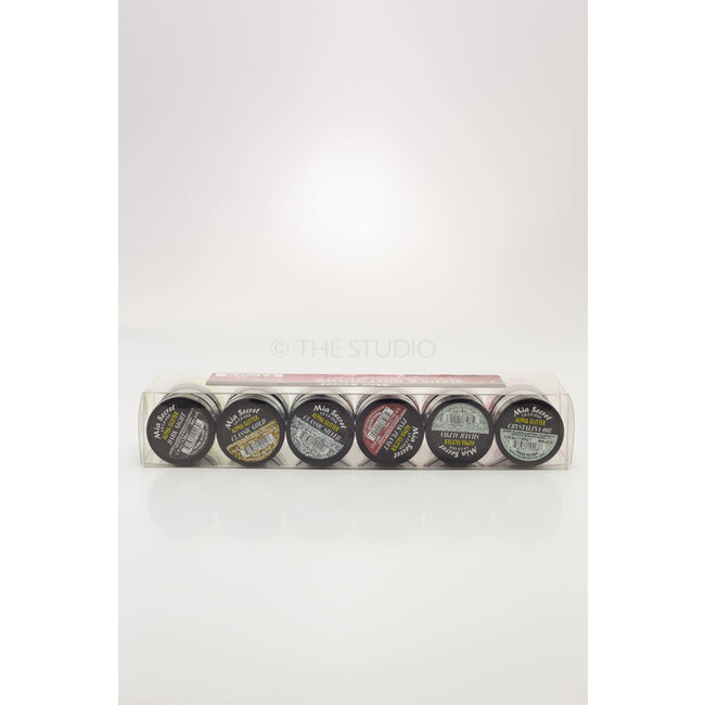 Mia Secret - Nail Art Powder - Alpha & Dust Glitter - 12 count