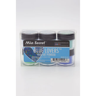 Mia Secret Mia Secret - Nail Art Powder - Blue Lovers - 6 count