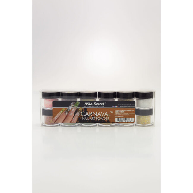 Mia Secret Mia Secret - Nail Art Powder - Carnaval - 12 count