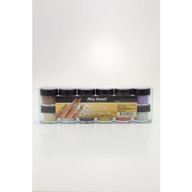 Mia Secret Mia Secret - Nail Art Powder - Fiesta - 12 count
