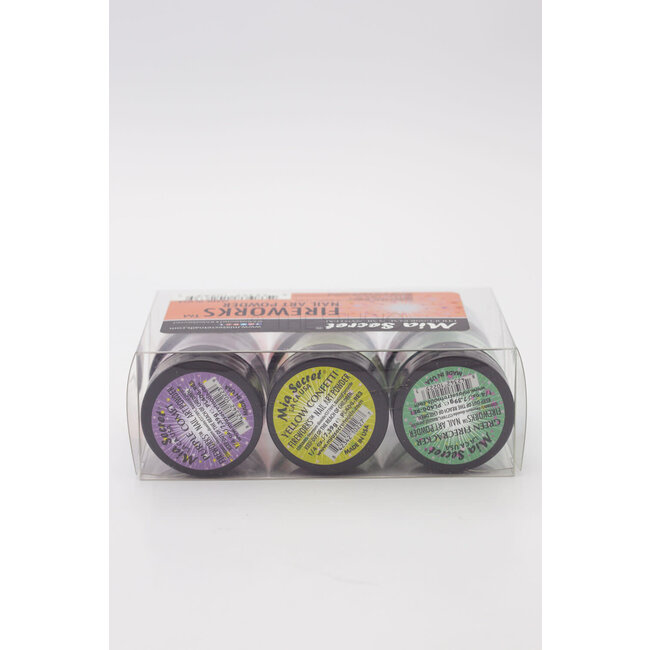 Mia Secret - Nail Art Powder - Fireworks - 6 count