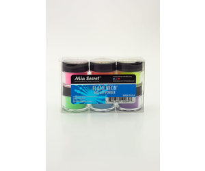 Mia Secret Flash Neon Nail Art Powder Collection (6pc)