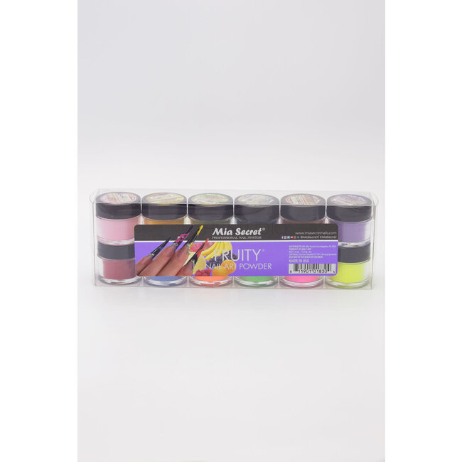 Mia Secret - Nail Art Powder - Fruity - 12 count