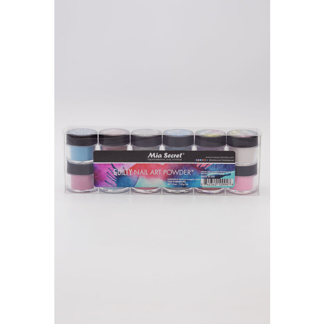 Mia Secret - Nail Art Powder - Guilty - 12 count