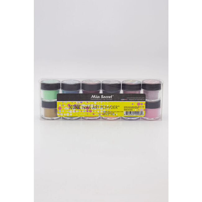 Mia Secret Mia Secret - Nail Art Powder - Iconic - 12 count