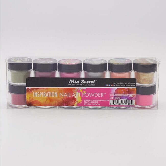 Mia Secret - Nail Art Powder - Inspiration - 12 count