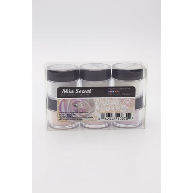 Mia Secret - Nail Art Powder - Marry Me - 6 count