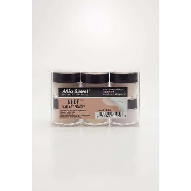 Mia Secret - Nail Art Powder - Nude - 6 count