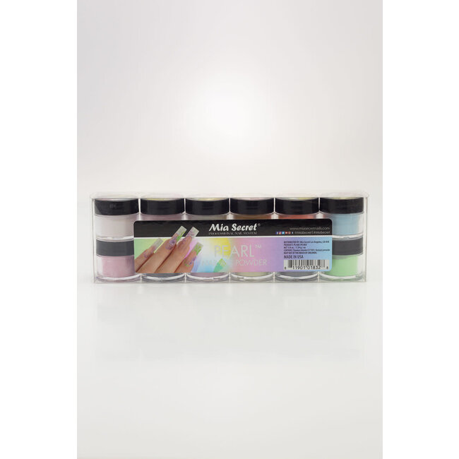 Mia Secret - Nail Art Powder - Pearl - 12 count