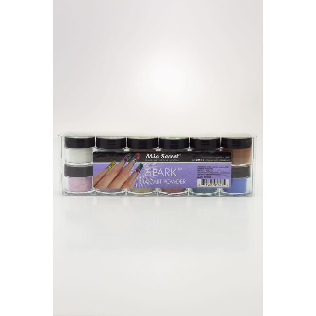 Mia Secret - Nail Art Powder - Spark - 12 count