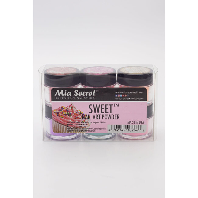 Mia Secret - Nail Art Powder - Sweet - 6 count