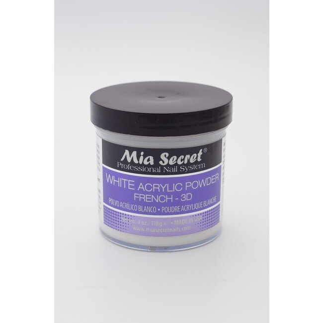 Mia Secret Mia Secret - Acrylic Powder - White French 3D -