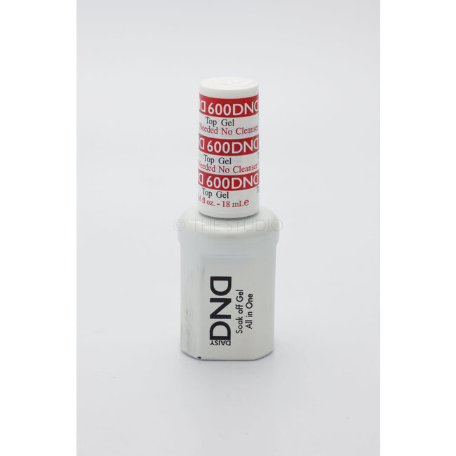 DND - Gel - 600 - No Cleanser Top Coat - 0.5 oz