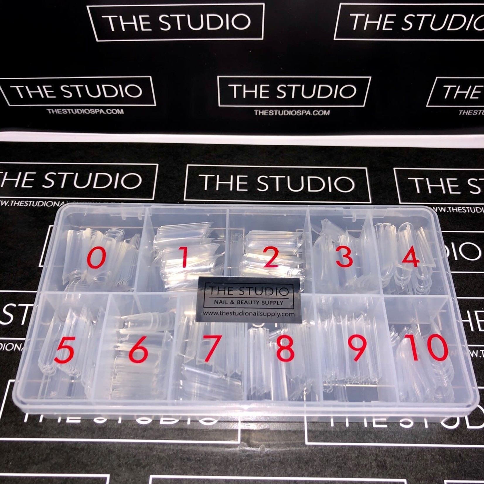 The Studio The Studio - Nail Tip Box - C Curve Clear - XL