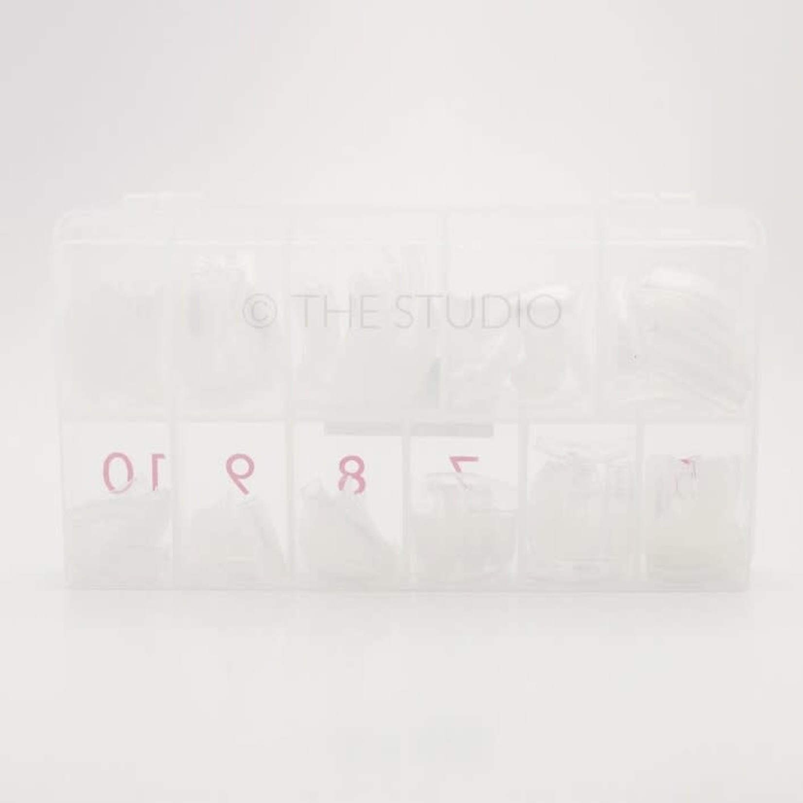 The Studio The Studio - Nail Tip Box - Square Clear