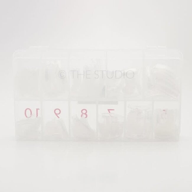 The Studio - Nail Tip Box - Square Clear
