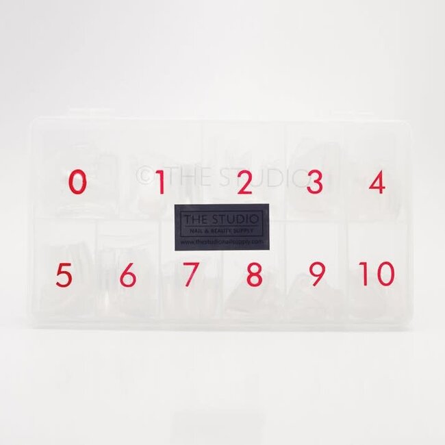 The Studio - Nail Tip Box - Square Clear