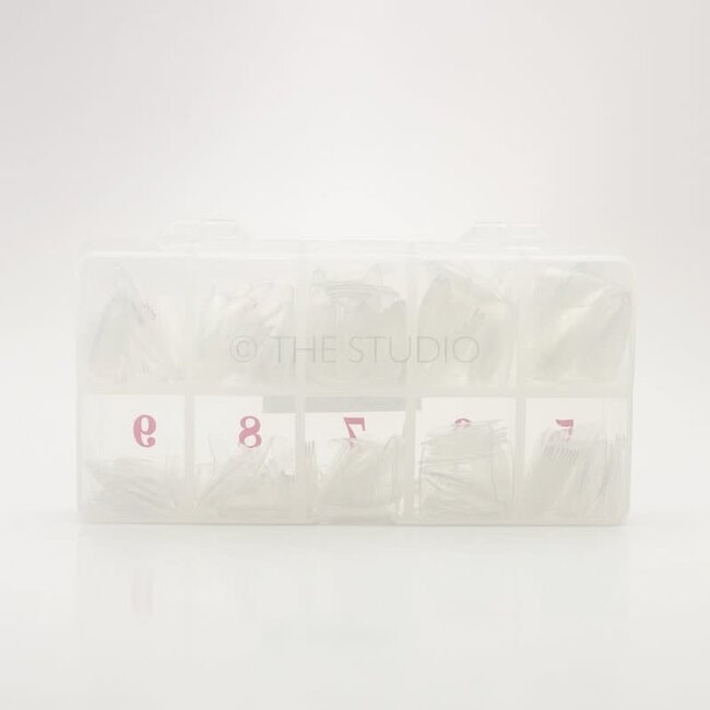 The Studio - Nail Tip Box - Full Coverage Almond Clear