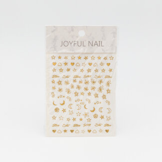 The Studio Heart Moon Stars Sticker - Gold - 432
