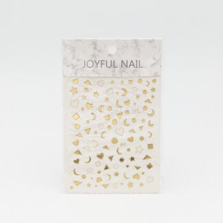 The Studio Heart Moon Stars Sticker - Gold - 317