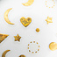 Heart Moon Stars Sticker - Gold - 437