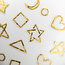 Heart Moon Stars Sticker - Gold - 438