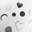 Heart Moon Stars Sticker - Silver - 317