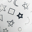 Heart Moon Stars Sticker - Silver - 318